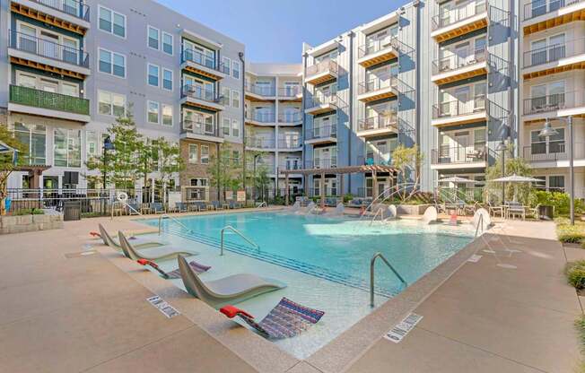 Front Pool View at Glenwood at Grant Park, Georgia