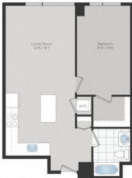1 bed, 1 bath, 730 sqft, $2,640