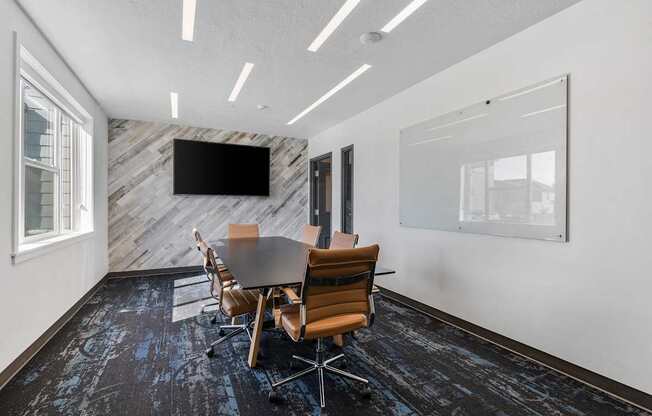 the preserve at ballantyne commons conference room with table and chairs