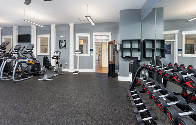 Fitness Center at The Reserve at Mayfaire Apartments, Wilmington NC