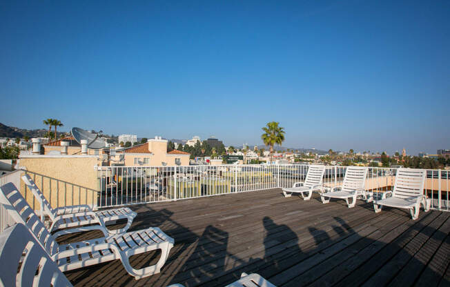 Apartment Building in Los Angeles Rooftop