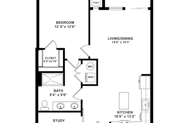 1 bed, 1 bath, 899 sqft, $3,365, Unit 1105