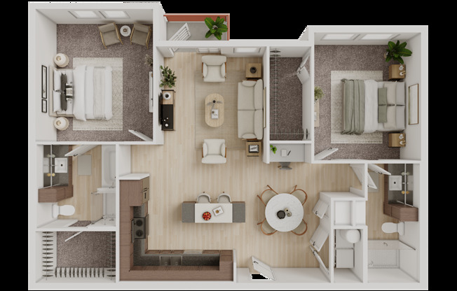 2 beds, 2 baths, 1,163 sqft, $2,475