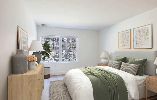 Bedroom with Hard Surface Flooring