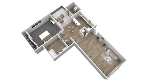 1 bed, 1 bath, 697 sqft, $1,325