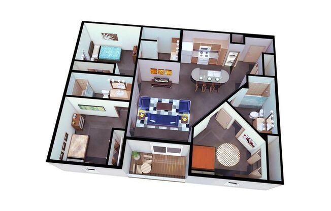 3 beds, 3 baths, 1,111 sqft, $1,820, Unit 324