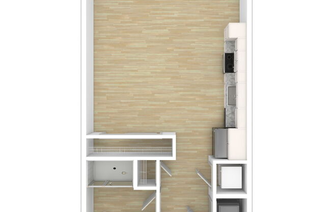 Studio, 1 bath, 499 sqft, $1,615