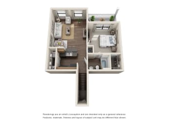 1 bed, 1 bath, 814 sqft, $1,645