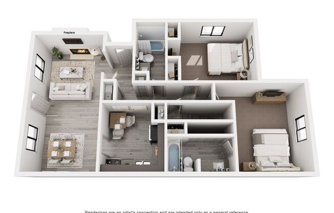 2 beds, 2 baths, 1,120 sqft, $1,650, Unit 11315 HHC