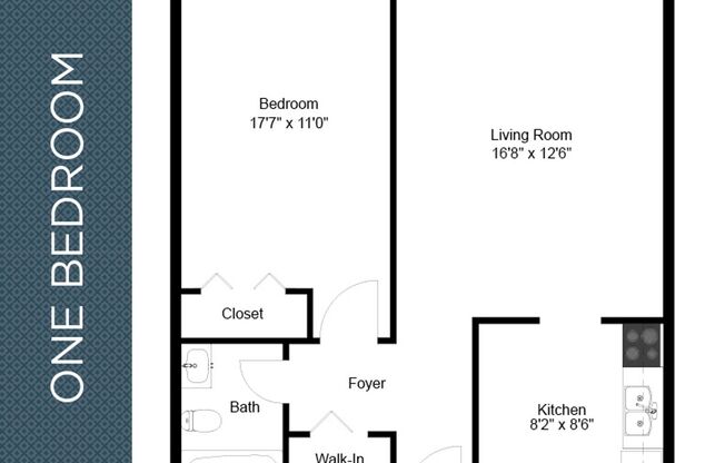 1 bed, 1 bath, 600 sqft, $1,189, Unit 207