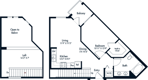 1 bed, 1 bath, 857 sqft, $2,989, Unit 411