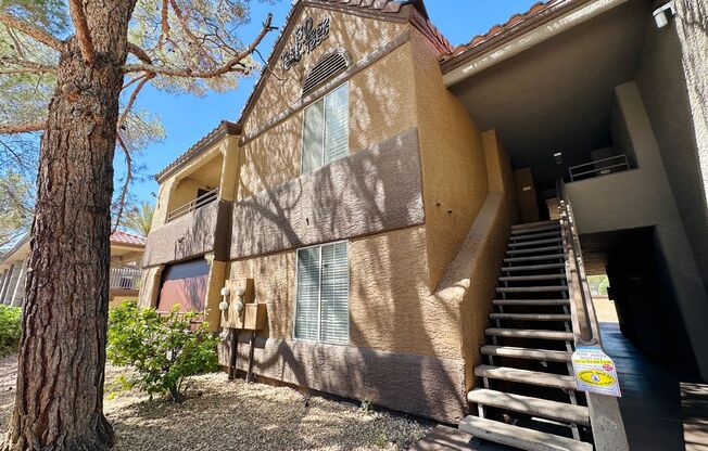 Beautiful 2 bed 2 bath condo in guard gated Residence at Canyon Gate community! Home features beautiful granite countertops in kitchen, custom showers in dual master bedrooms, and crown trim & window shutters! Community features pools, mini golf, tennis c