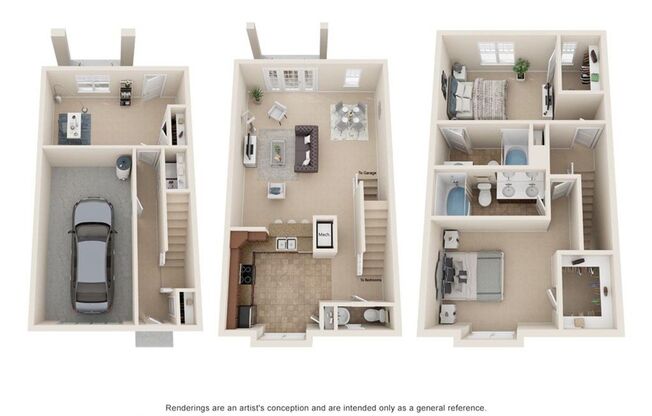 2 beds, 2.5 baths, 1,655 sqft, $3,180, Unit 582