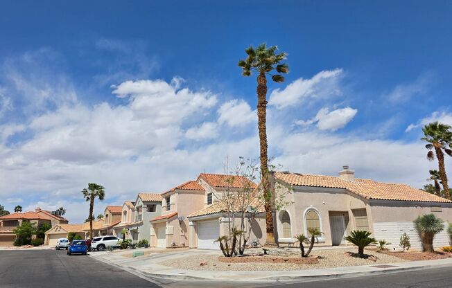 Home on corner lot with beautiful wood laminate floors.