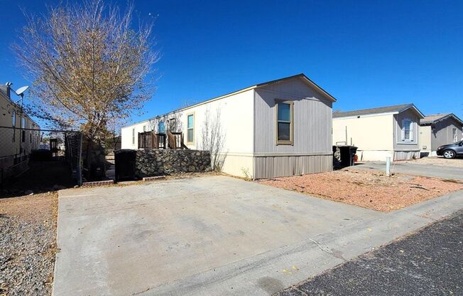 West El Paso 4bed/2bath Refrig A/C Mobile Home!