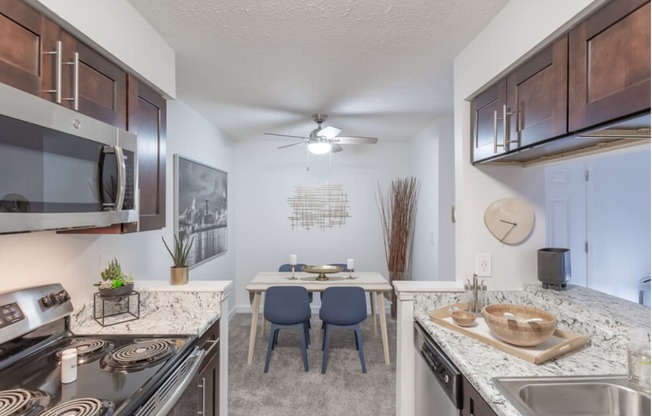 Eat-In Kitchen at Hilltop Apartments, Cincinnati