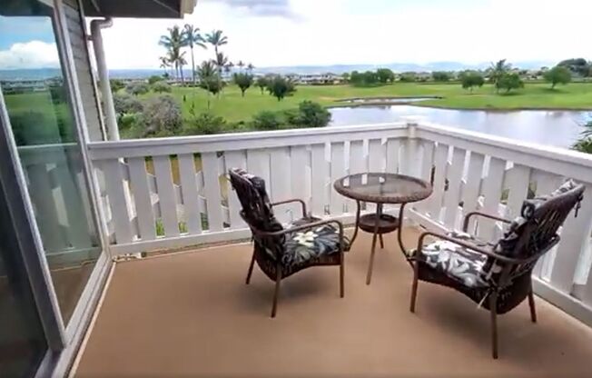 Gorgeous Fully Furnished Kekuilani Villas 2nd floor corner unit - Golf Course View - Split AC 2bd/2ba/2pkg