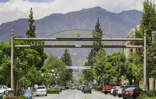 a street with a sign that reads the city of ogden on it