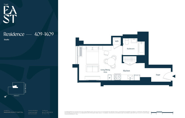 Studio, 1 bath, $4,390, Unit 909