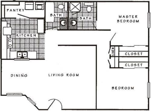 2 beds, 2 baths, 930 sqft, $1,550, Unit 236