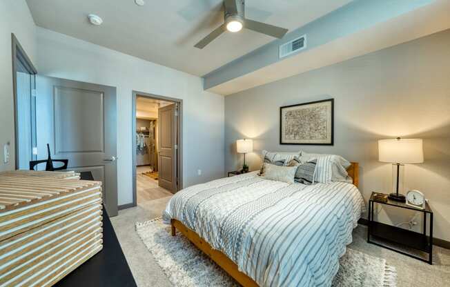 Gorgeous bedroom at The Rey Downtown, Phoenix, AZ