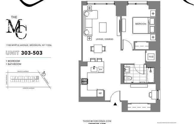 1 bed, 1 bath, $3,995, Unit 1503