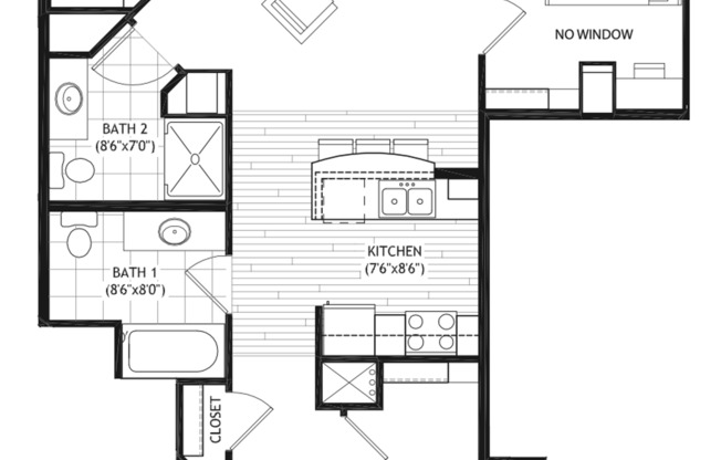 3 beds, 2 baths, 1,029 sqft, $4,375, Unit 302