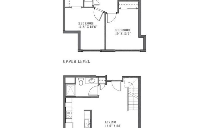 2 beds, 2 baths, 1,513 sqft, $2,495, Unit Cream City Lofts-102