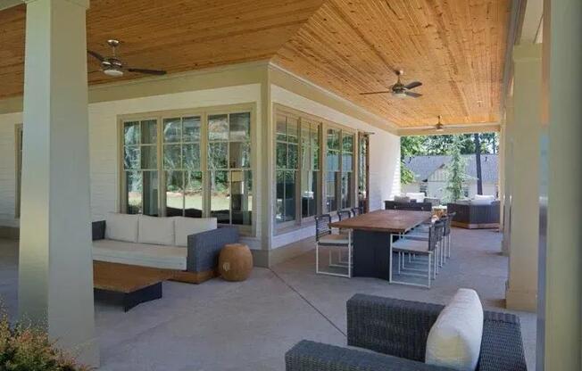 Outdoor Patio at Paces Ridge at Vinings, Atlanta, Georgia