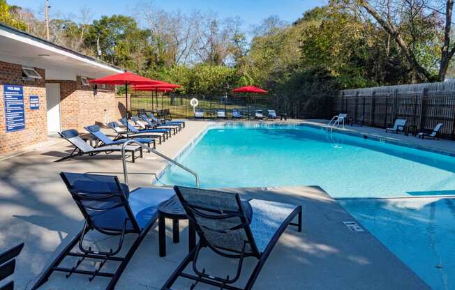 Swimming Pool with Sun Deck located at Venue at Carrolton in Carrolton, GA 30117