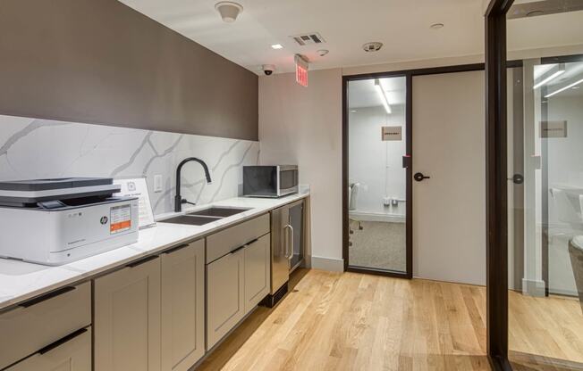 Workspace Pantry at Residences at Richmond Trust, Richmond, VA, 23219