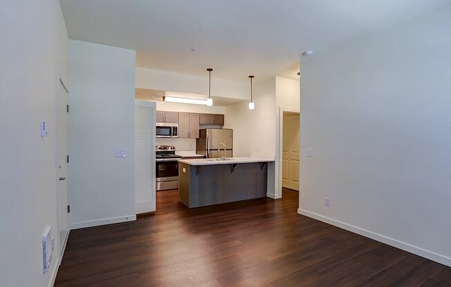 lavonne living area with kitchen