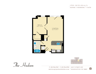 1 bed, 1 bath, 676 sqft, $3,060