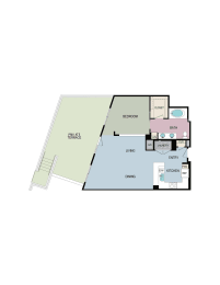 1 bed, 1 bath, 988 sqft, $3,582