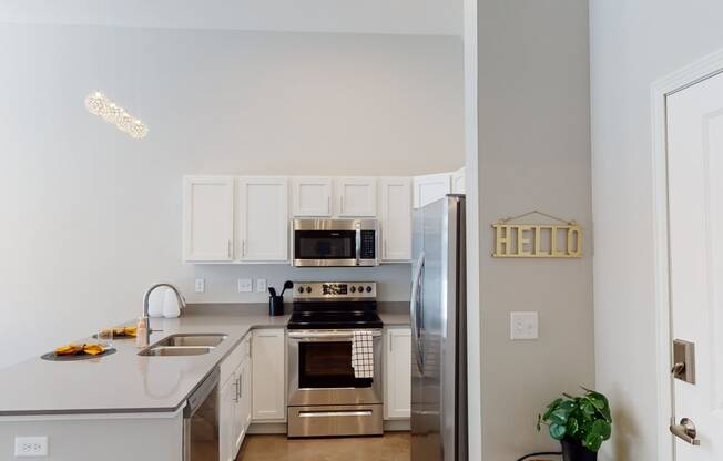 model kitchen at Northern Lights a Lifestyle-Driven Community, West Fargo