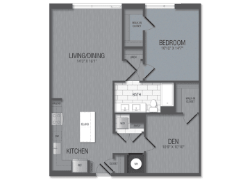 1 bed, 1 bath, 1,056 sqft, $2,380