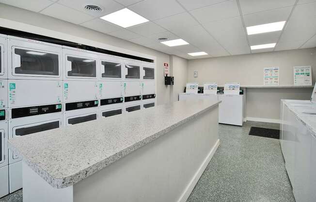 On-site laundry facilities for residents at Farmbrooke Manor Apartments Clinton Township MI