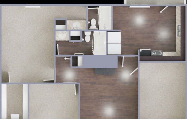 3 beds, 2 baths, 1,270 sqft, $1,369