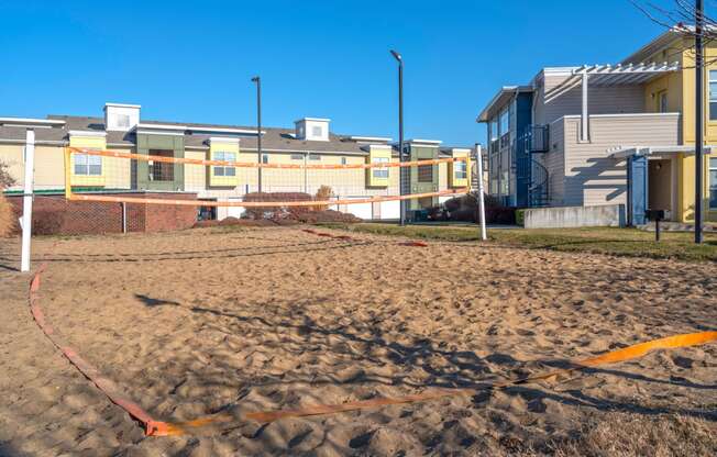 sand volleyball court