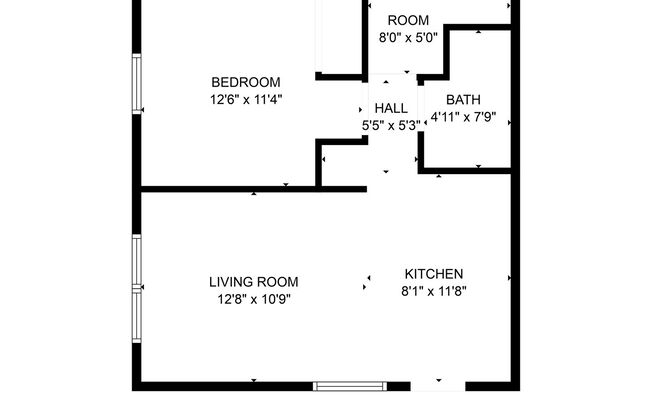 1 bed, 1 bath, 565 sqft, $700, Unit 4