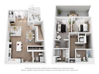 2 beds, 2.5 baths, 1,508 sqft, $2,858