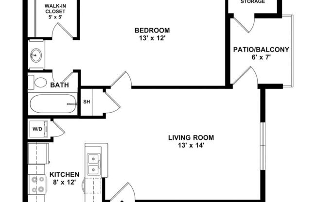 1 bed, 1 bath, 649 sqft, $1,745