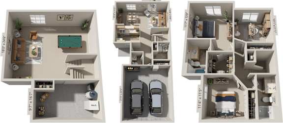 3 beds, 2.5 baths, 2,005 sqft, $2,577