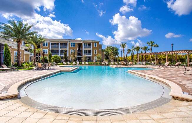 Crystal Clear Swimming Pool at The Oasis at Brandon, Riverview, Florida