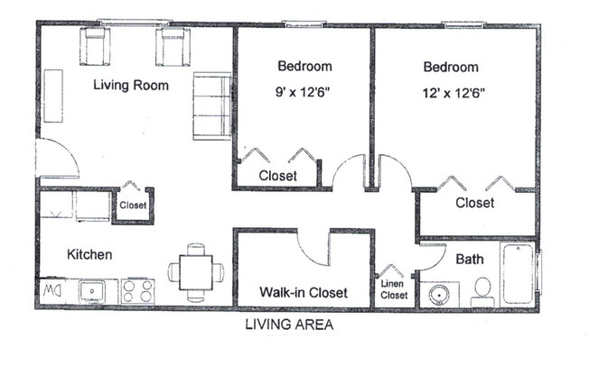 2 beds, 1 bath, 900 sqft, $1,145, Unit #3