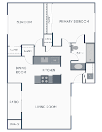 2 beds, 1 bath, 1,000 sqft, $2,695