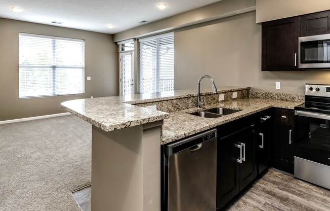 Open concept floor plans at The Apartments at Lux 96 in Papillion, NE