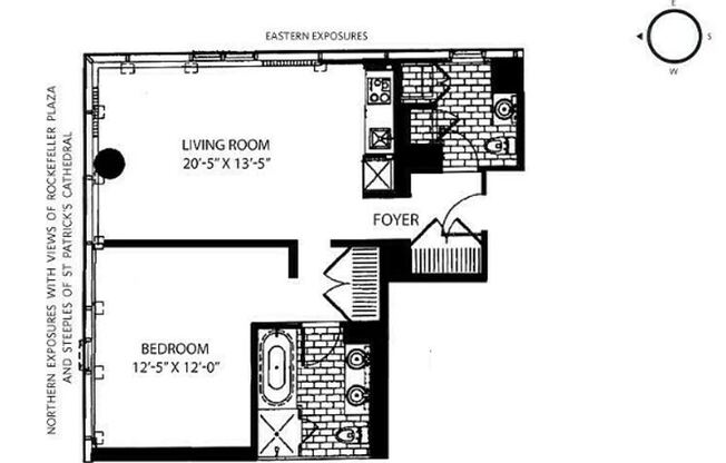 1 bed, 1.5 baths, 842 sqft, $5,800, Unit 11B