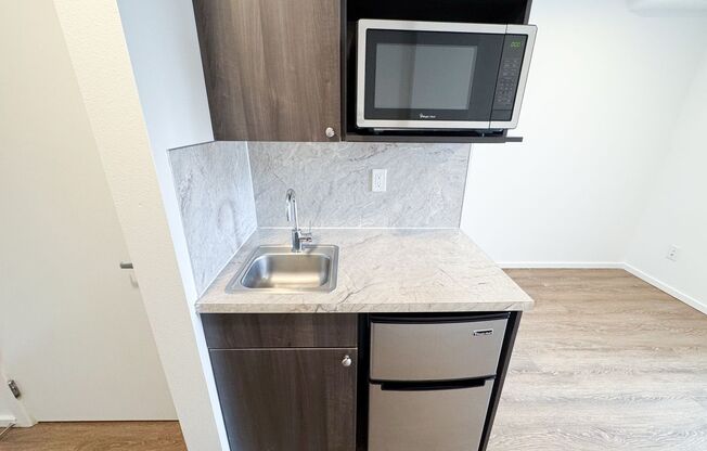 Studio, 1 bath, 186 sqft, $1,195, Unit 203