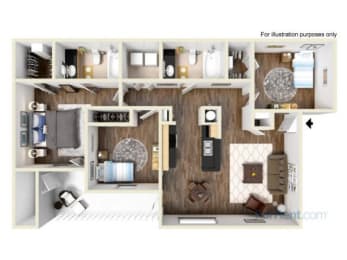 3 beds, 2 baths, 1,046 sqft, $1,590